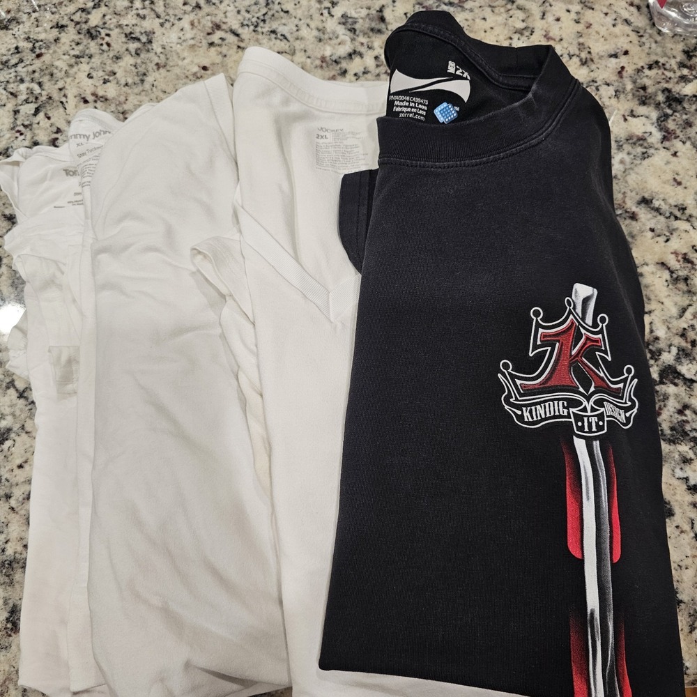 Bundle Of 6 T Shirts Mens XL And 2XL